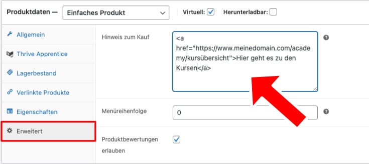 Woocommerce erweitert