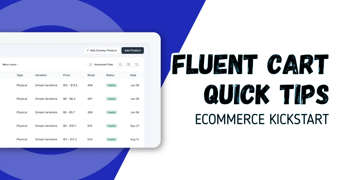 FluentCart_Quicktips