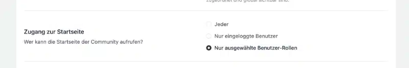 FluentCommunity-Zugriff